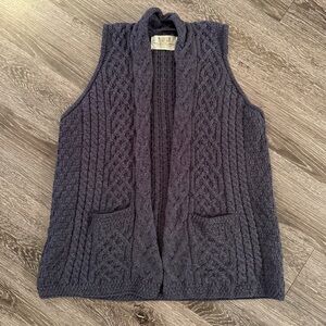 Aran Sweater Market Cable Aran Waistcoat